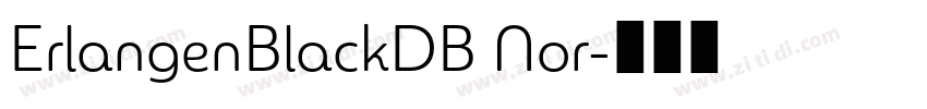 ErlangenBlackDB Nor字体转换